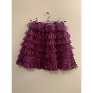Girls Ruffle Purple Skirt 